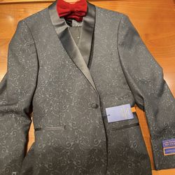 Black Paisley Prom Tuxedo