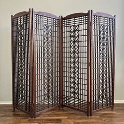 Vintage Mid Century Teak Room Divider 