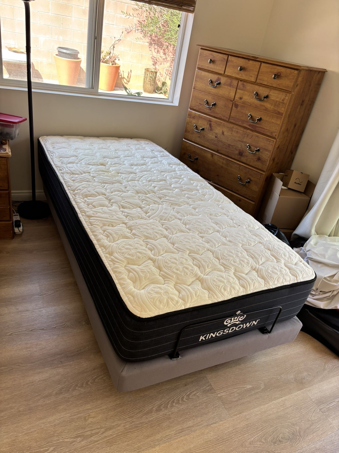King koil motion base/ hospital type bed
