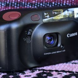 Vintage Canon Sure Shot Joy Date 35mm Film Camera 