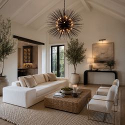 BUY THIS ROOM! RH SOFA, Four Hands , universal Accent Chairs