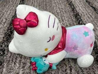 Brand New 18" Sanrio Hello Kitty Sleeping Star PJs Plush Stuffed Animal SOFT!!!