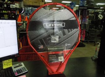 Like New Lifetime 5860 Slam It 18" Basketball Rim Complete System