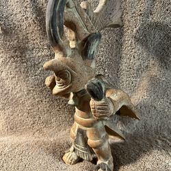 Vintage Handmade Aztec god Statue