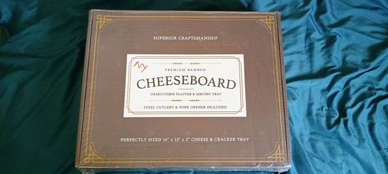 Premium Bamboo Cheeseboard Charcuterie Set