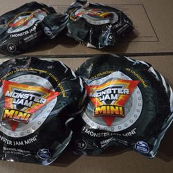 Spin Master Mini Series Monster Jam Trucks All 4 Chase Rares