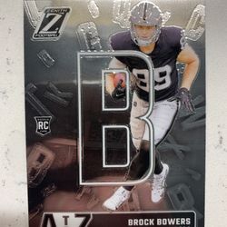 2024 Zenith Brock Bowers A to Z #2 - Las Vegas Raiders