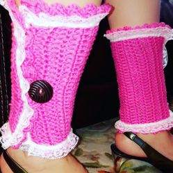 Crochet legs warmer