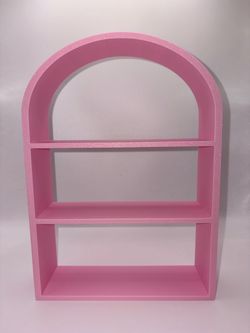 Matte Pink Modern Display Shelf 🩷