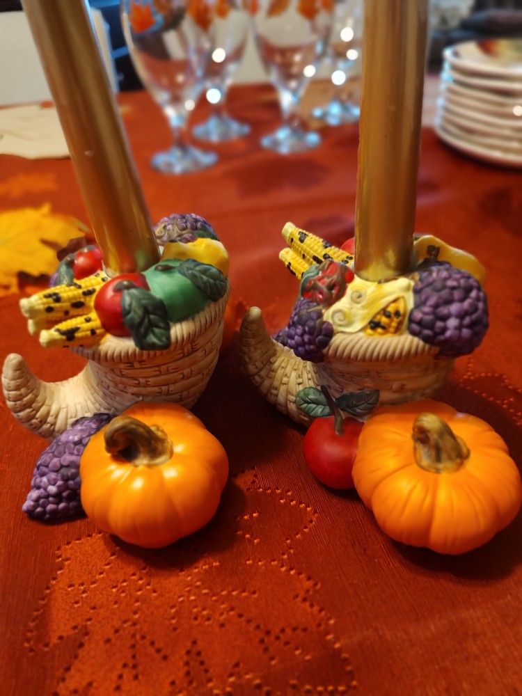 Thanksgiving Celebration Candle Holders By Party Lite