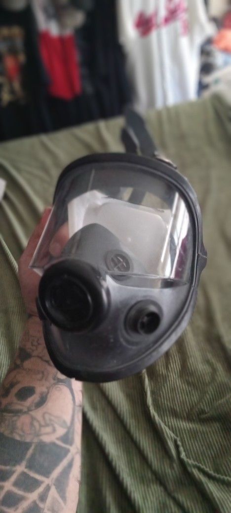 New Adjustable Must Have Fullface Reusable Front Filter Painters Mask