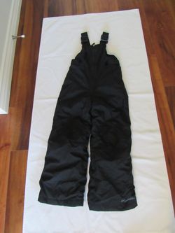 Youth 6/7 Black Snow Bibs, Columbia Sportswear Company