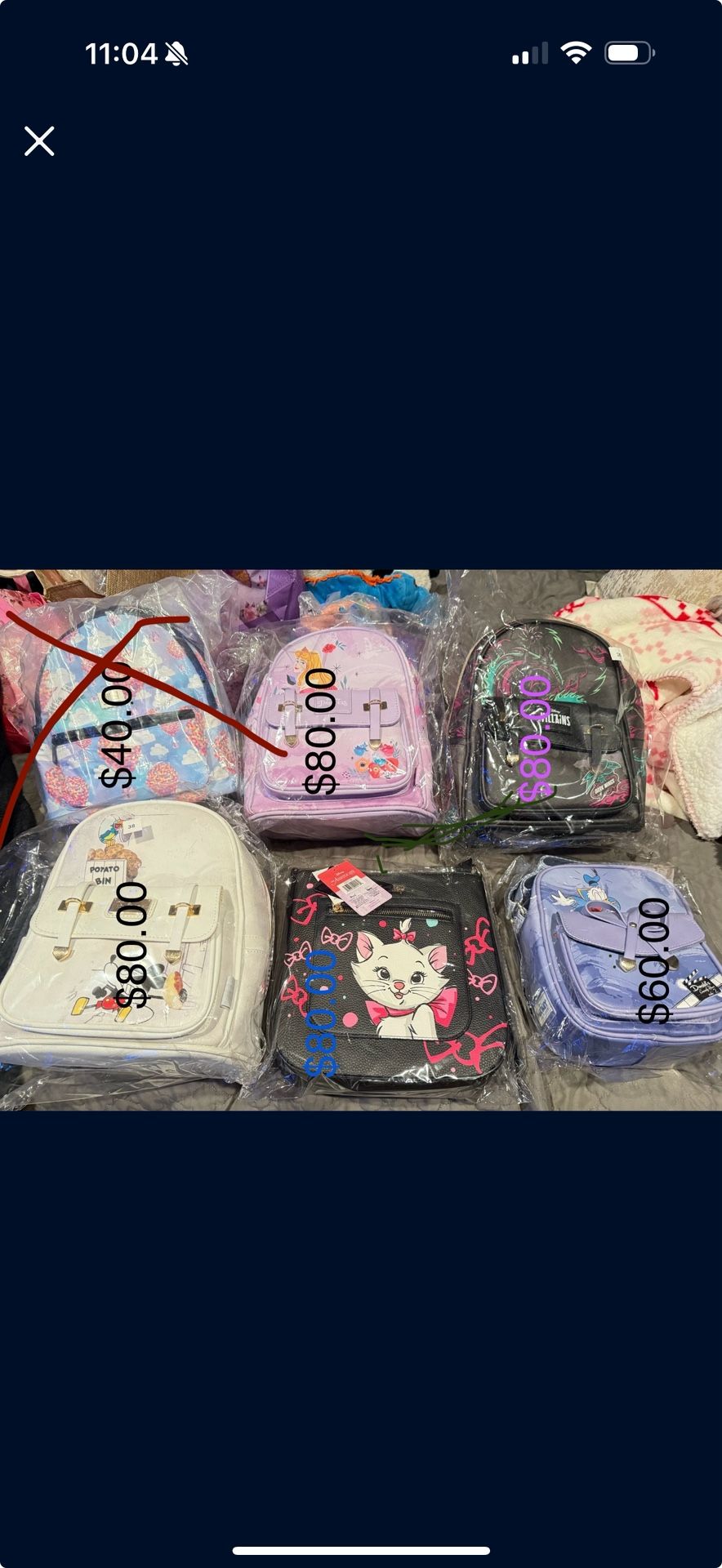New DISNEY bags (Pick Up Only)