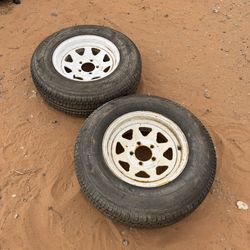 2 Trailer Tires ST205/75R14