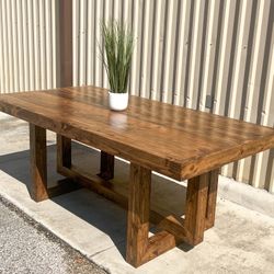 Custom Dining Table Farmhouse Country French Modern Rustic Solid Wood Set Restoration Hardware Insp Bench Hand Built Round Oval Counter Breakfast  