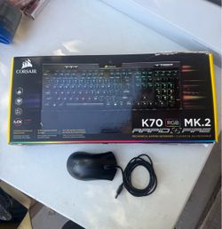 Corsair K70 RGB Mk.2 Rapid Fire and Razor Mouse