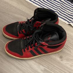Adidas Size 10 1/2 Men’s Red/Black Hightops