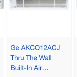 GE 12000 BTU Window/Wall AC Unit AKCQ12ACJ NEW!