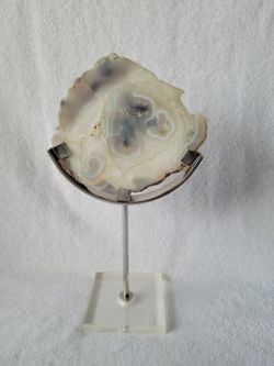 Agate Geode Slab/Slice- Large Natural Druzy quartz crystals

