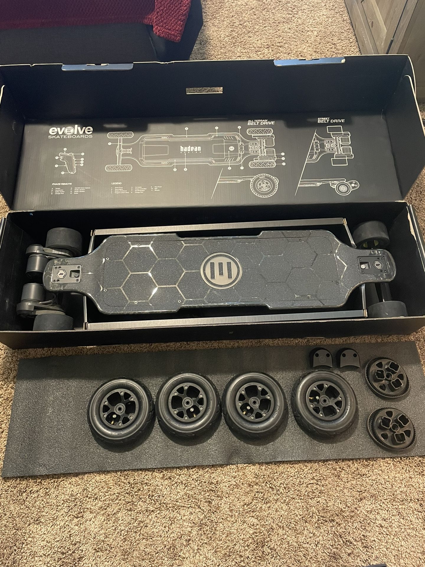Evolve hadean Carbon W/all Terrain Kit
