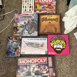 Board Games & Model Kit Lot – $40 (All Together)