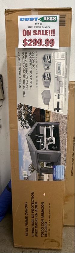10 × 20 STEEL FRAME CANOPY $299.99