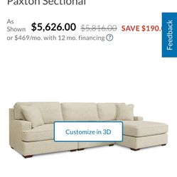 Lazy Boy Sectional 