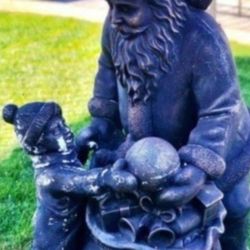 Santa  Claus Door Greater 4ft Tall Made Of Plaster Type 