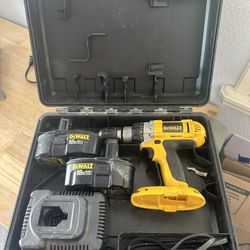 Drill, Charger, And 2 Batteries