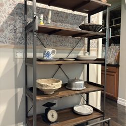 Open Shelves Farmhouse Hutch
