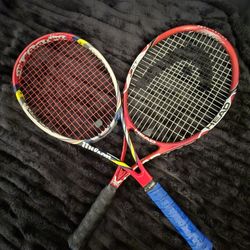 Wilson and HEAD tennis rackets 