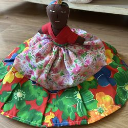 topsy turvy African  Doll 8”-2 in 1