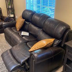 Almost New Leather Sofas