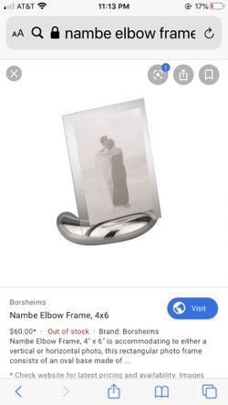 Nambe - Elbow Frame 4”x6”