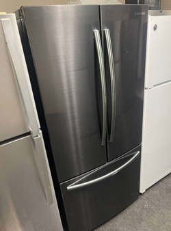 Deal on Samsung 3‑Door Refrigerator — Black Stainless, Clean Interior