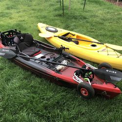 Fishing Kayak w/ Extras And Regular Kayak