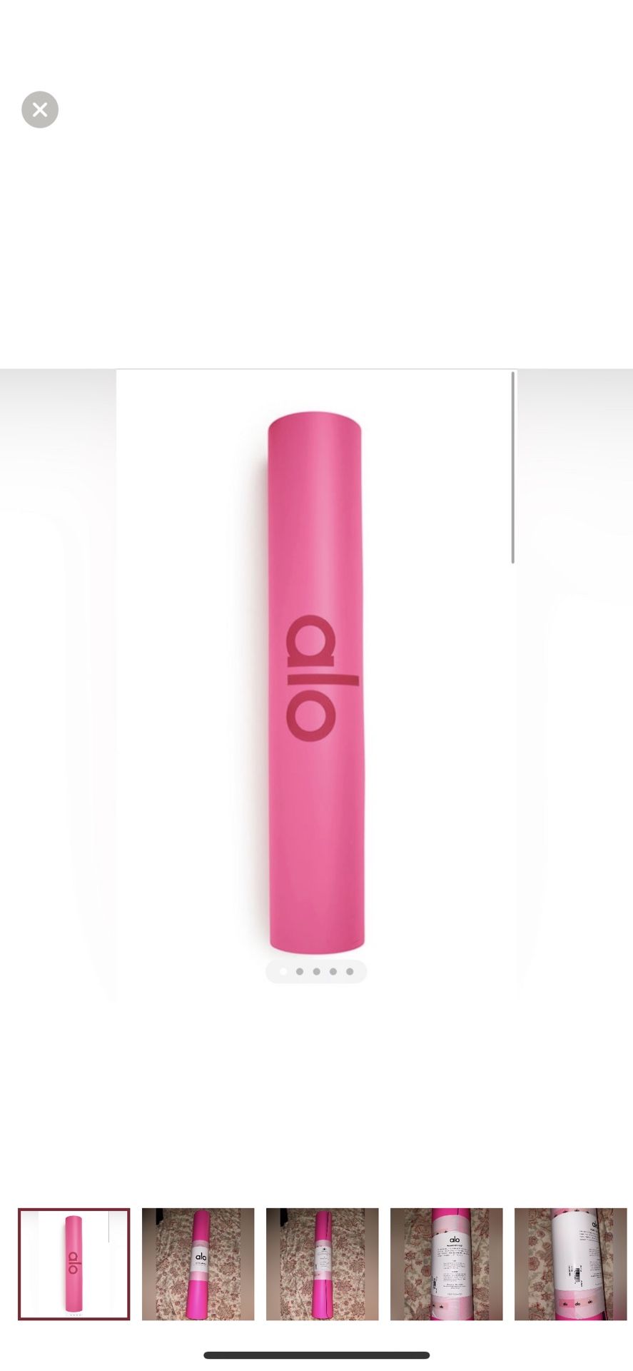 Hot Pink Warrior Yoga Mat - ALO YOGA
