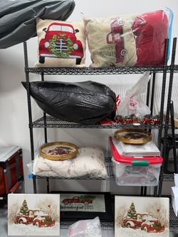 Holiday Red Truck Lot