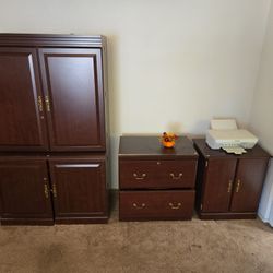 FREE OFFICE DESK AND FILE CABINETS