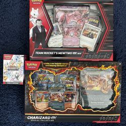 Pokemon Mewtwo/ Charizard Box Prismatic Bundle 160$ 
