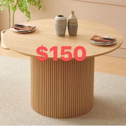 Round Dining Table $150 Wood Or Brown
