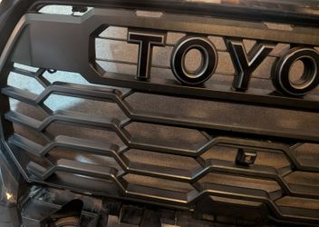Toyota Tundra 2022-2026 TRD Front Grille Matte Black with customized decals