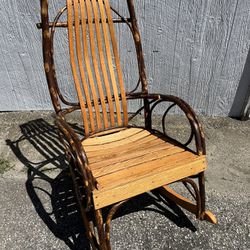 Amish Bent Wood Rocking Chair