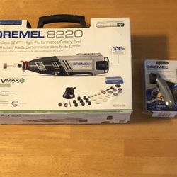 Dremel 8220 Series 12-Volt MAX Lithium-Ion Cordless Rotary Tool Kit with Dremel Detailer’s Grip