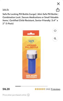 Locking Pill Bottles - Read Description