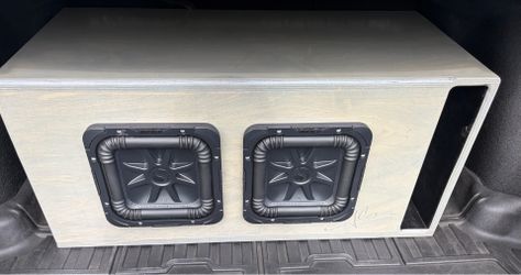 Dual Kicker L7S 8” Subwoofers in Custom Ported Box