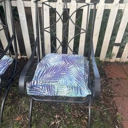 4 iron Chairs 