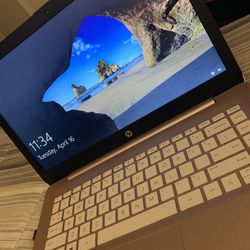 Gently Used Rose Gold HP Stream Laptop