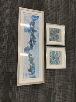 3-Piece Framed Abstract Wall Art Set