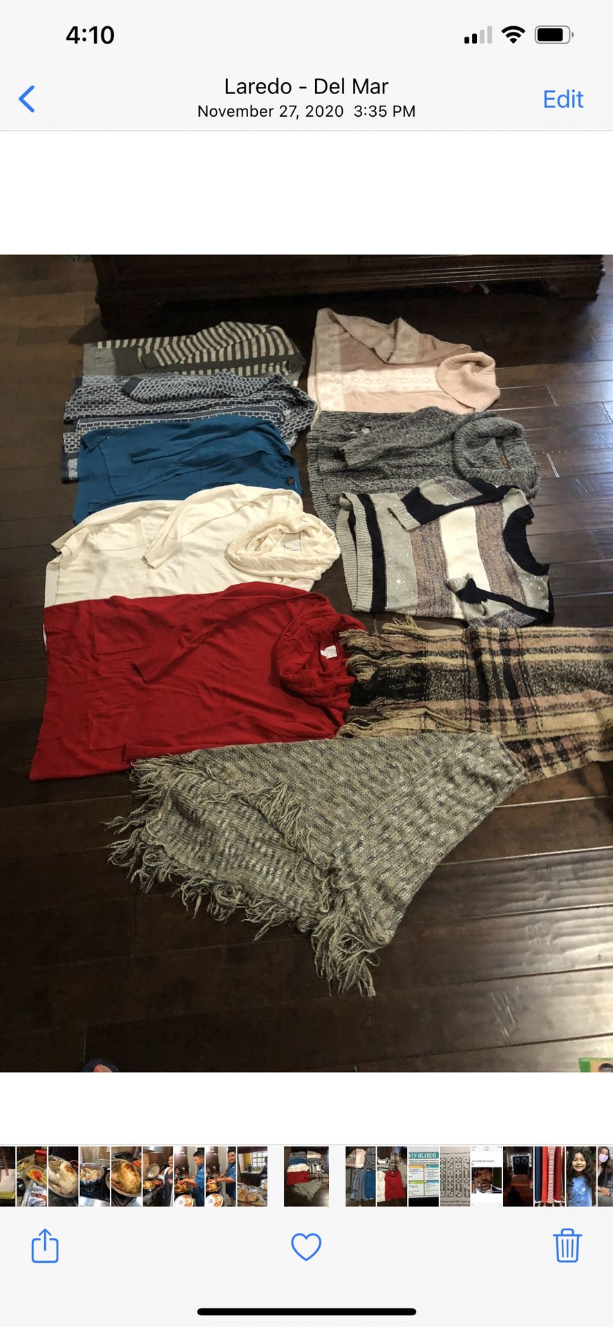 Women’s Winter Sweaters /Ponchos (10 Pieces)